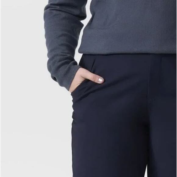 NWT Universal Standard Minton Wool Suiting Jogger Pants Navy Blue Women's 12 - Picture 3 of 12